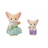 EPOCH Sylvanian Families Sauļošanās piknika komplekts - Fennec lapsas māsa un mazulis