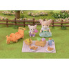 EPOCH Sylvanian Families Sauļošanās piknika komplekts - Fennec lapsas māsa un mazulis