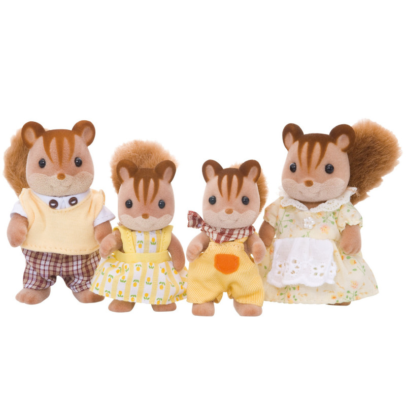 Epoch Sylvanian Families Valriekstu vāveru ģimenes figūru komplekts