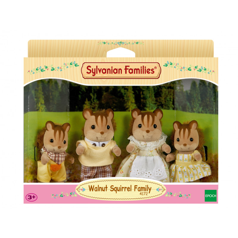 Epoch Sylvanian Families Valriekstu vāveru ģimenes figūru komplekts