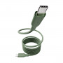 PanzerGlass empower Magnetic 240W USB-C to USB-C kabelis 1,5 m zaļš