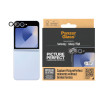 PanzerGlass PicturePerfect Kameras objektīva aizsargs Samsung Galaxy Z Flip6 (F741, F7374) - Īpaši dzidrs rūdīts stikls, 9H cietība, Izturīgs pret skrāpējumiem un triecieniem, Oleofobiska pārklājums, Vienkārša uzstādīšana