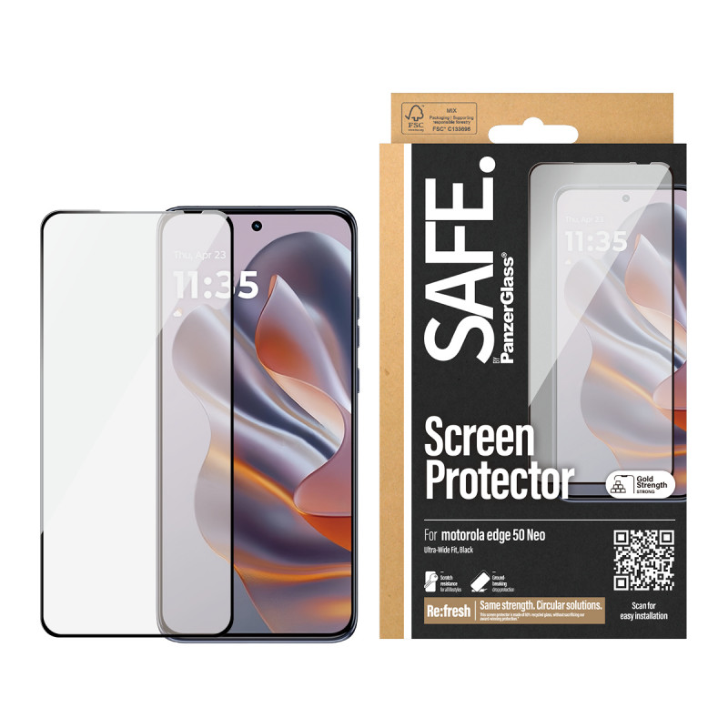 SAFE by PanzerGlass Motorola Edge 50 Neo ekrāna aizsargs Ultra-Wide Fit SAFE95985