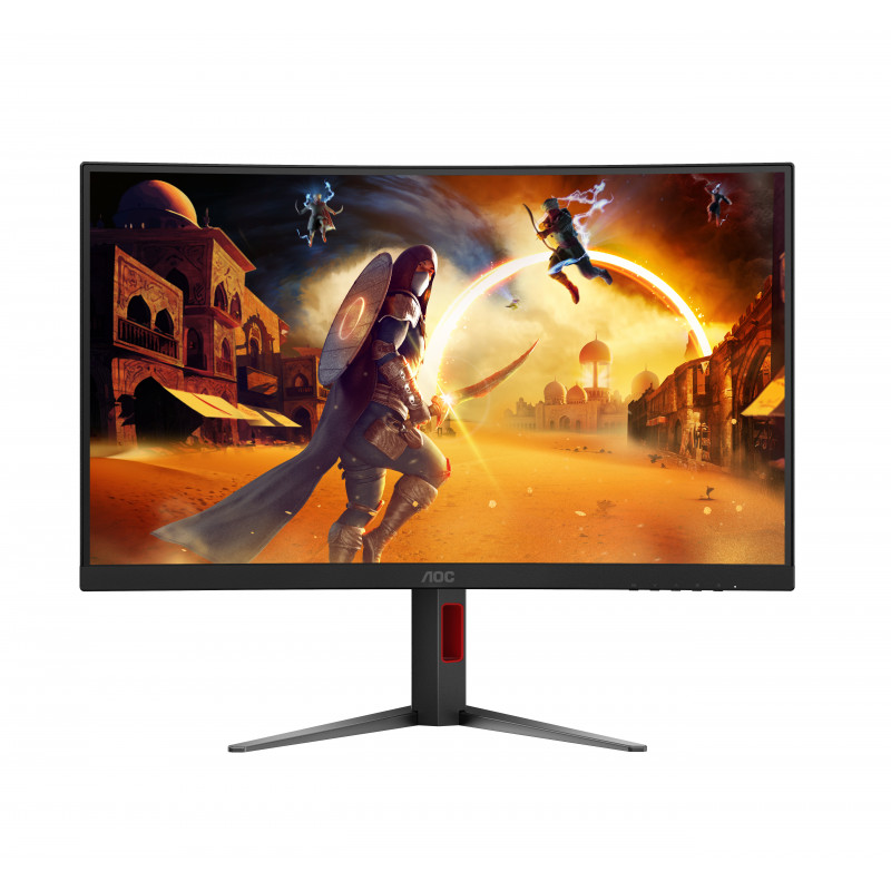 AOC CQ27G4Z2 27 inch QHD izliekts spēļu monitors - 240Hz Fast VA, 0.5ms MPRT, FreeSync Premium, regulējams augstums