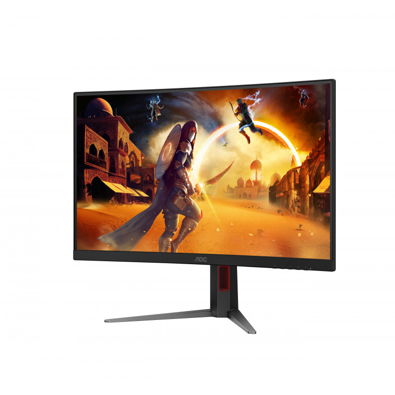 AOC CQ27G4Z2 27 inch QHD izliekts spēļu monitors - 240Hz Fast VA, 0.5ms MPRT, FreeSync Premium, regulējams augstums