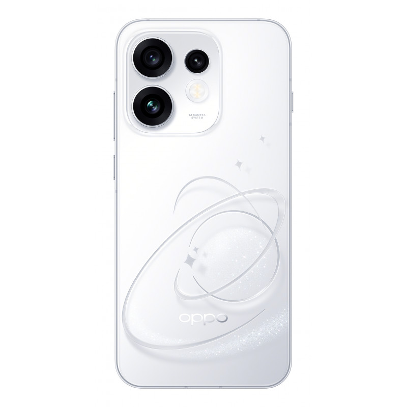 OPPO Reno16 5G 8GB RAM 512GB Atmiņa 6,7 collu AMOLED 120Hz Displejs 50MP OIS Trīskāršā kamera 80W Ātrā uzlāde Balts