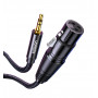 UGREEN AV182 XLR vīrišķais uz 3,5 mm TRS vīrišķo audio kabelis 1 m melns