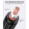 UGREEN AV182 XLR vīrišķais uz 3,5 mm TRS vīrišķo audio kabelis 1 m melns