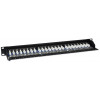 Intellinet 513487 24 portu Cat5e STP 1U Rackmount sadales panelis, melns