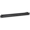 Intellinet 513487 24 portu Cat5e STP 1U Rackmount sadales panelis, melns