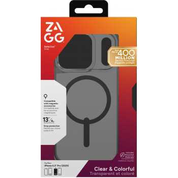 ZAGG Santa Cruz Snap Case iPhone 17 Pro - Pusnakts melns