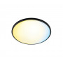 Signify WiZ Super Slim griestu lampa ar regulējamu baltu un krāsu temperatūru 14W melna