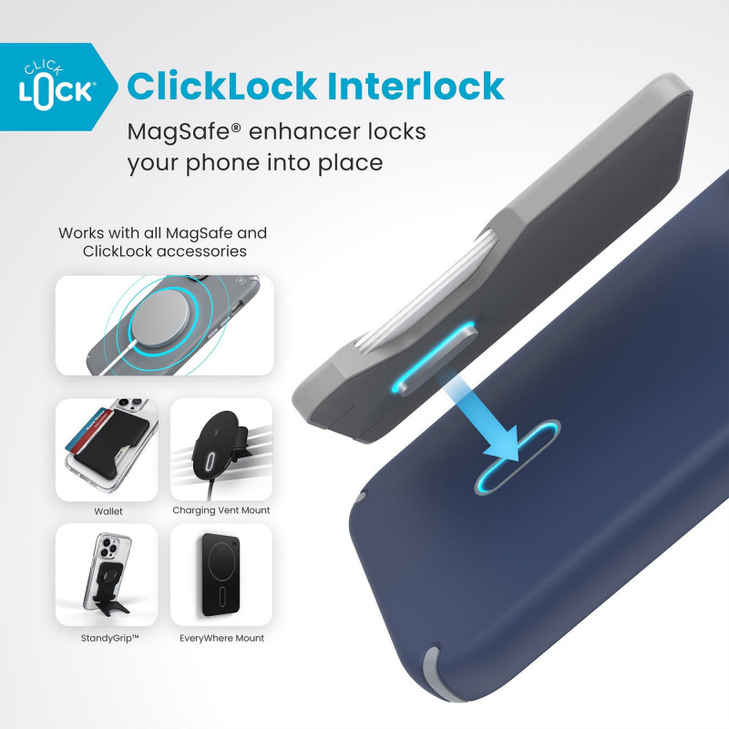 Speck Presidio2 Pro ClickLock & MagSafe maciņš iPhone 16 Plus - Navy