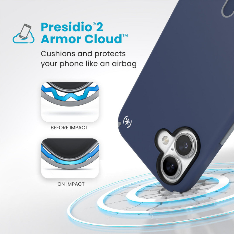 Speck Presidio2 Pro ClickLock & MagSafe maciņš iPhone 16 Plus - Navy