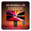 LG UltraGear Evo AI 32GX870B-B 31,5 collu Tandem OLED spēļu monitors, 4K 240Hz / FHD 480Hz, HDR500, USB-C 90W