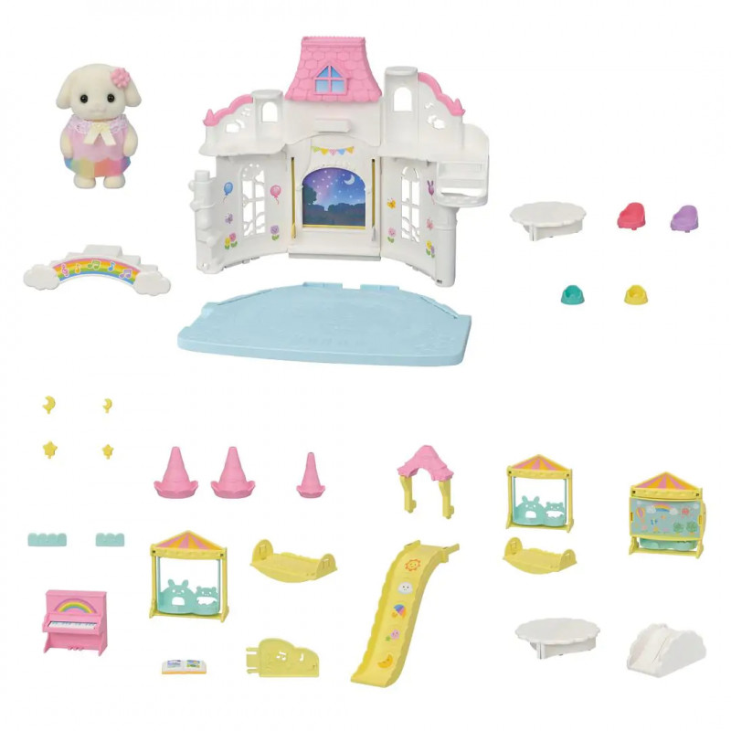 Sylvanian Families piedzīvojumu bērnudārza Saules pils rotaļu komplekts
