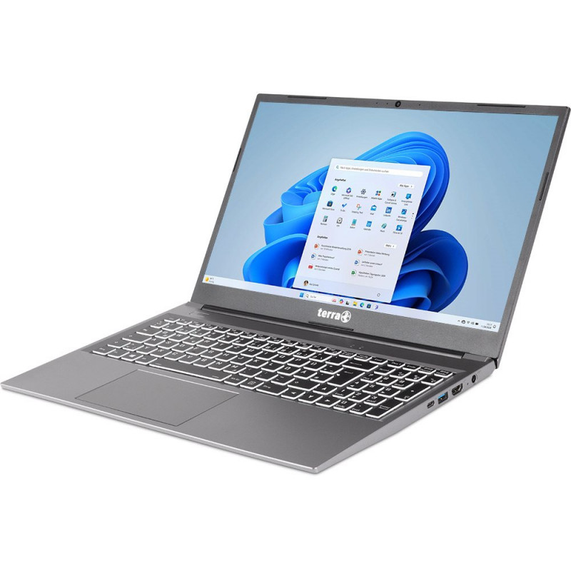 WORTMANN AG TERRA MOBILE 1517R US - 15,6 inch Full HD IPS portatīvais dators, Intel Core i5-1135G7, 8GB RAM, 250GB SSD, Windows 10 Pro, Wi-Fi 6, melns