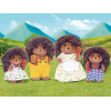 KAISER ELEKTRO Sylvanian Families Ezīšu ģimene no Stachel - Kolekcionējamas pūkainas dzīvnieku figūras spēļu komplekts, 4 figūras ar ķemmi, vecumam 3+