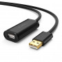 UGREEN US121 aktīvais USB 2.0 pagarinājuma kabelis 5m melns