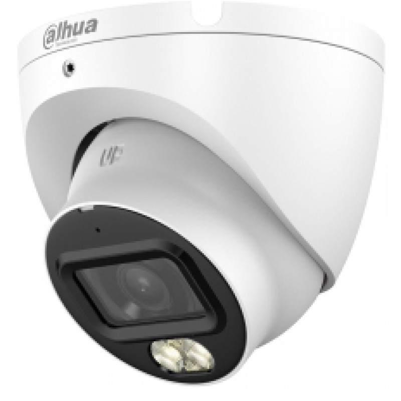 DAHUA HAC-HDW1500TLM-IL-A-0280B-S3-DIP 5MP 4-in-1 HDCVI acs formas kupola kamera ar viedo divkāršo apgaismojumu un iebūvētu mikrofonu