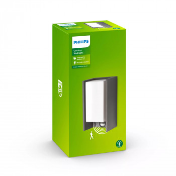 Philips myGarden IR ES sienas apgaismojums Bridge 42W ar kustības sensoru antracīta