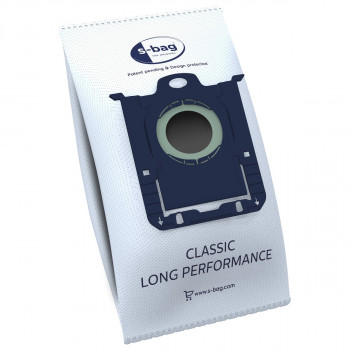 AEG GR201SM s-bag Classic Long Performance putekļu sūcēja putekļu maisiņi, 8 gab., zili/balti, VX4 sērijai 900 168 824