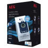 AEG GR201SM s-bag Classic Long Performance putekļu sūcēja putekļu maisiņi, 8 gab., zili/balti, VX4 sērijai 900 168 824