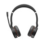 Jabra Evolve 75 MS Stereo bezvadu austiņas ar aktīvo trokšņu slāpēšanu, Microsoft Teams sertificētas, divkāršs Bluetooth savienojums, Busylight, uz auss, melnas