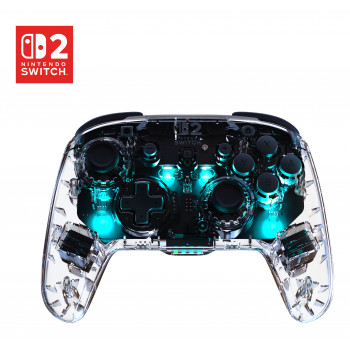Turtle Beach Afterglow Transparent bezvadu RGB spēļu kontrolieris Nintendo Switch 2