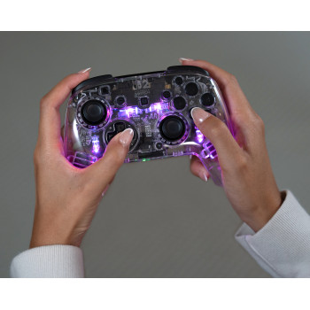 Turtle Beach Afterglow Transparent bezvadu RGB spēļu kontrolieris Nintendo Switch 2