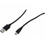 EXERTIS CONNECT Mini USB 2.0 kabelis, USB-A vīrišķais uz USB Mini-B 5 kontaktu vīrišķo, 1,0 m, melns 532516
