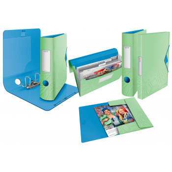 LEITZ Active Urban Chic sviras arhivēšanas mape A4 65 mm gaiši zaļa 1117-00-50
