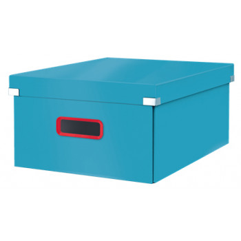 LEITZ Click & Store Cosy L uzglabāšanas kaste, zila, ar PP laminētu cieto kartonu, ar spiedpogu montāžu, 1 gab. 5349-00-61