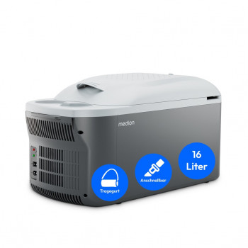 Medion MD13100 termoelektriskais dzesētājs un sildītājs 16L pelēks 50078382