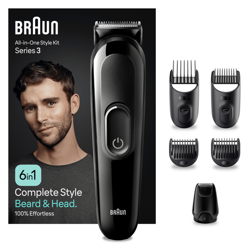 Braun All-in-One Style Kit MGK3420 daudzfunkciju kopšanas komplekts, precīzijas trimmeris bārdai un matiem 4210201446774