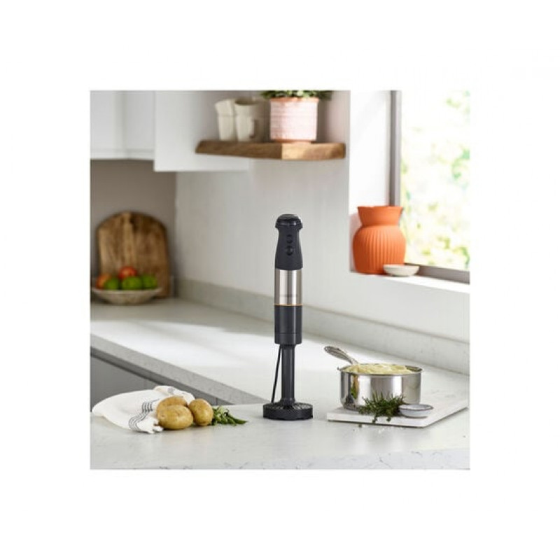 Kenwood 0W22111072 rokas blenderis, 1000 W, mainīgs ātrums, nerūsējošā tērauda kāja, balts/pelēks