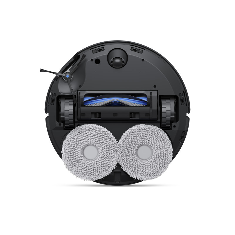 Ecovacs Deebot T50 Omni robota putekļsūcējs ar automātisko iztukšošanas staciju, 8000 Pa sūkšanas jauda, mopa mazgāšana ar karstu ūdeni, TrueMapping 2.0, AIVI 3D 2.0, melns DDX57