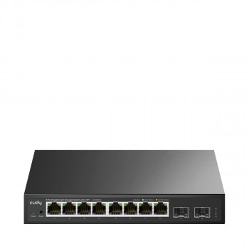 Cudy GS108ES2 8 portu Gigabit Ethernet komutators ar 2 SFP augšupielādes portiem