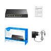 Cudy GS108ES2 8 portu Gigabit Ethernet komutators ar 2 SFP augšupielādes portiem