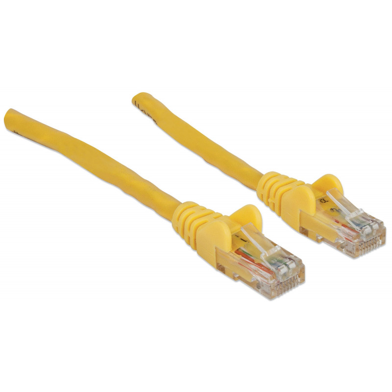 Intellinet Cat6 UTP savienojuma kabelis, 2 x RJ-45, presēts, 7,5 m, dzeltens (342391)