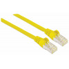 Intellinet augstas veiktspējas Cat.7 SFTP tīkla savienojuma kabelis, 15 m, RJ-45 tēviņš uz RJ-45 tēviņu, dzeltens, bez halogēniem, ar aizsargātu fiksatoru 741125