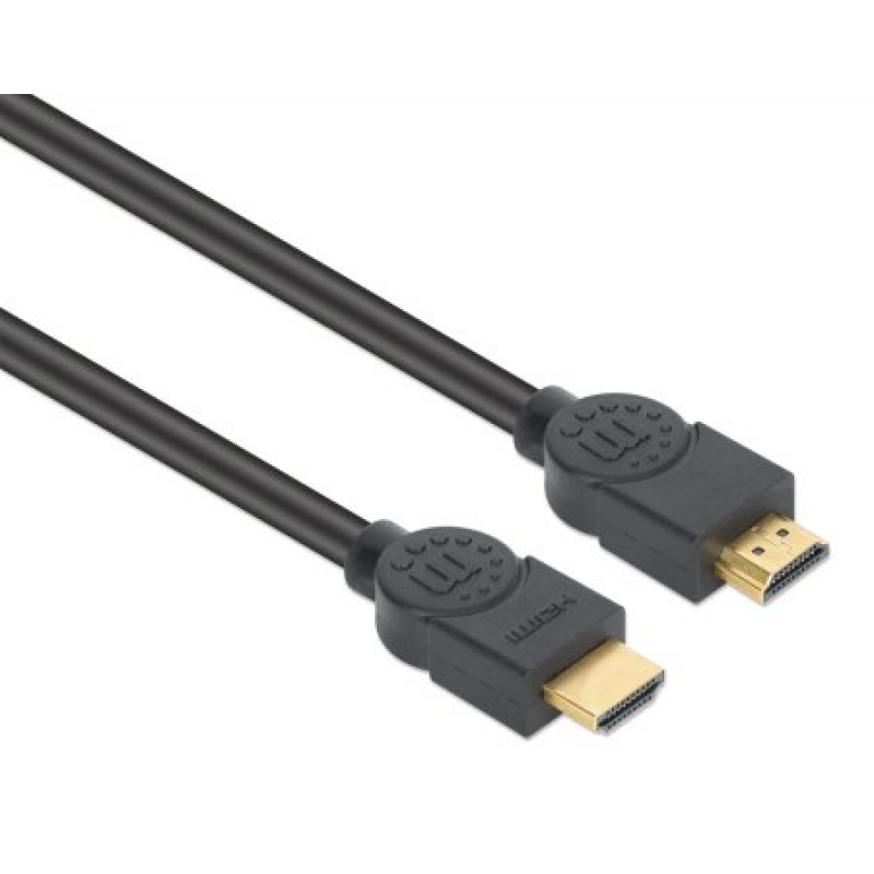 MANHATTAN CL3 4K@60Hz ātrdarbības HDMI kabelis ar Ethernet iekšsienas instalācijām, 5 m, melns (356978)