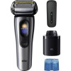 Braun NEVO 17000cc elektriskais skuveklis ar Clean&Charge staciju, 5 režīmi, 360° galva, hromēts/sudraba 349659