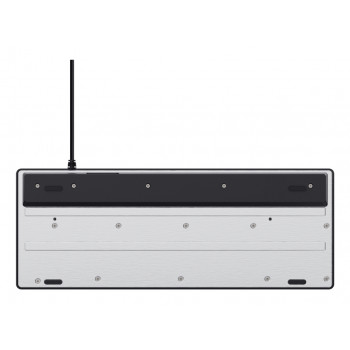 Trust Gaming GXT833 THADO TKL spēļu klaviatūra - bez ciparu bloka, metāla virsplāksne, daudzkrāsu LED apgaismojums, membrānas, vadu USB
