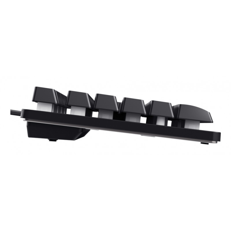 Trust Gaming GXT833 THADO TKL spēļu klaviatūra - bez ciparu bloka, metāla virsplāksne, daudzkrāsu LED apgaismojums, membrānas, vadu USB