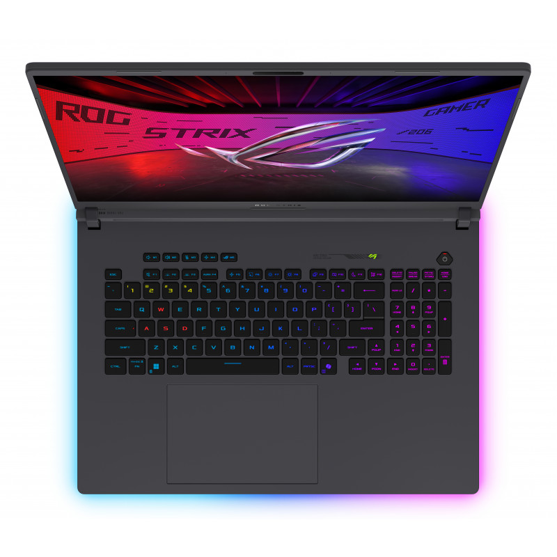 ASUS ROG Strix G18 G815LW-SA358W spēļu portatīvais dators, 18 collu WQXGA Mini LED 240Hz, Intel Core Ultra 9 290HX Plus, GeForce RTX 5080 16GB, 64GB DDR5, 1TB SSD, Windows 11 Home, vācu QWERTZ tastatūra