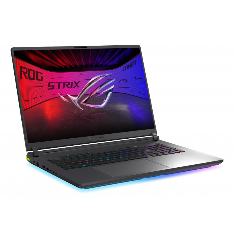 ASUS ROG Strix G18 G815LW-SA358W spēļu portatīvais dators, 18 collu WQXGA Mini LED 240Hz, Intel Core Ultra 9 290HX Plus, GeForce RTX 5080 16GB, 64GB DDR5, 1TB SSD, Windows 11 Home, vācu QWERTZ tastatūra
