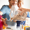 EMSA OPTIMA Taisnstūra formas sauso pārtikas produktu uzglabāšanas trauks 0,45 L caurspīdīgs/balts ar svaiguma blīvējumu, bez BPA plastmasas (3110600892)