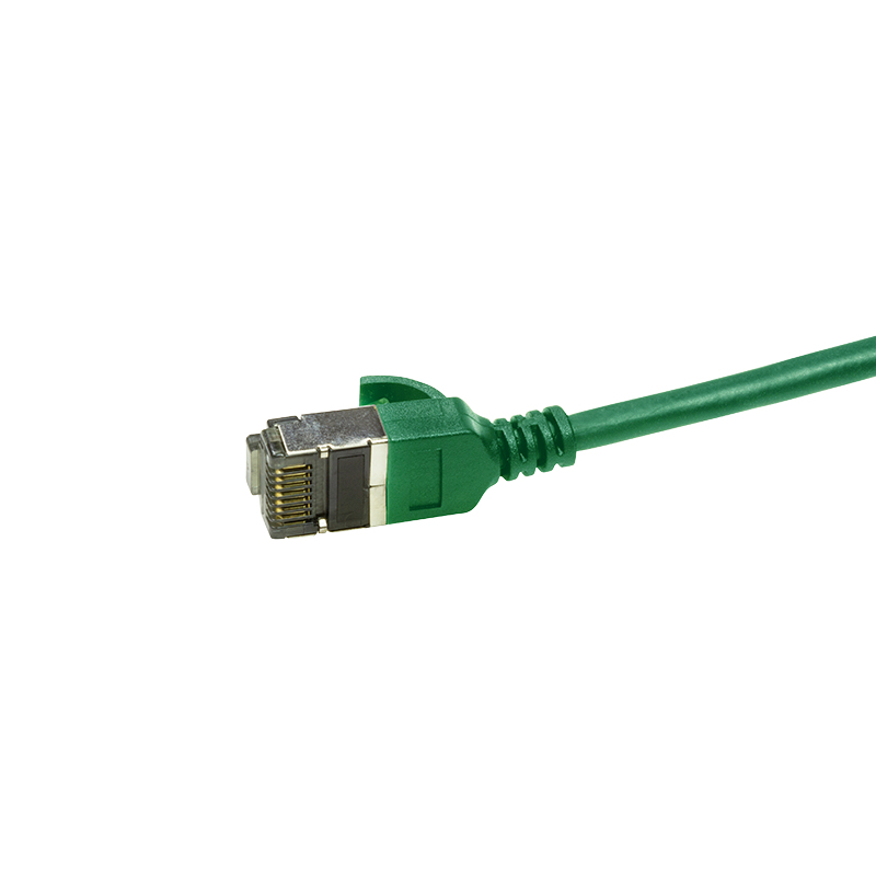 LogiLink SlimLine Cat 6a STP komutācijas kabelis RJ-45 5m zaļš RAL 6029 CQ9075S