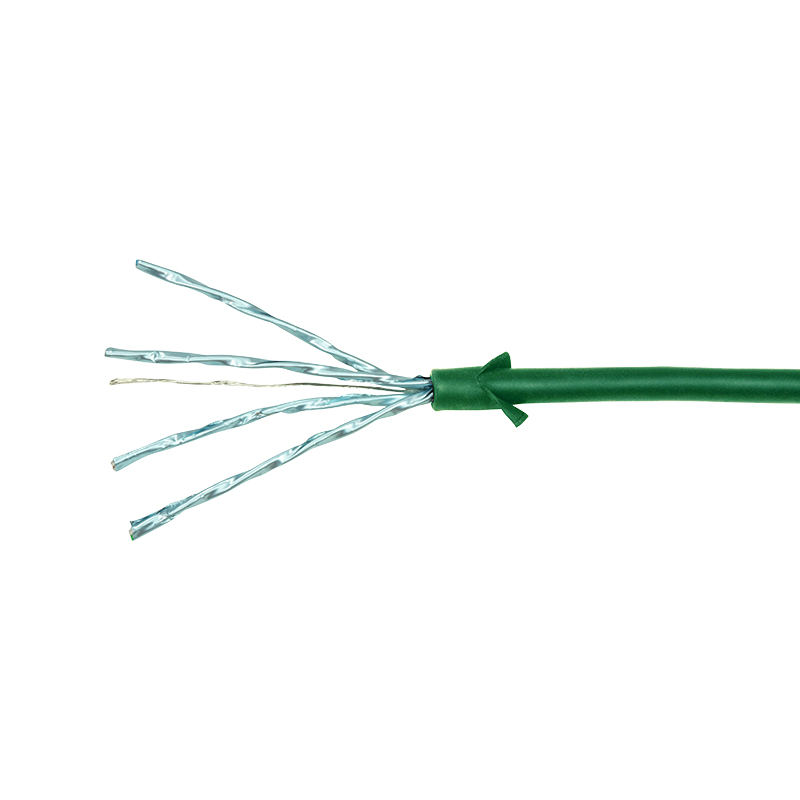 LogiLink SlimLine Cat 6a STP komutācijas kabelis RJ-45 5m zaļš RAL 6029 CQ9075S